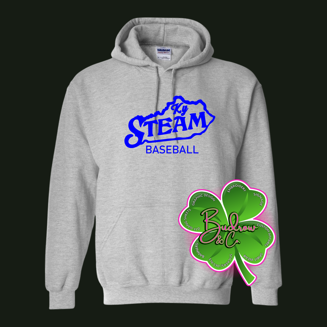 KY STEAM BASEBALL HOODED SWEATSHIRT