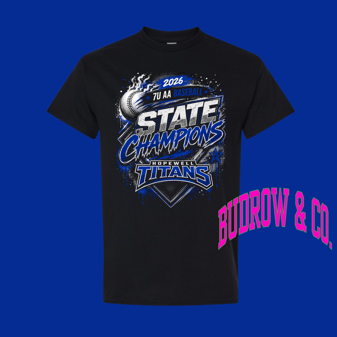 7U titans state champions tee