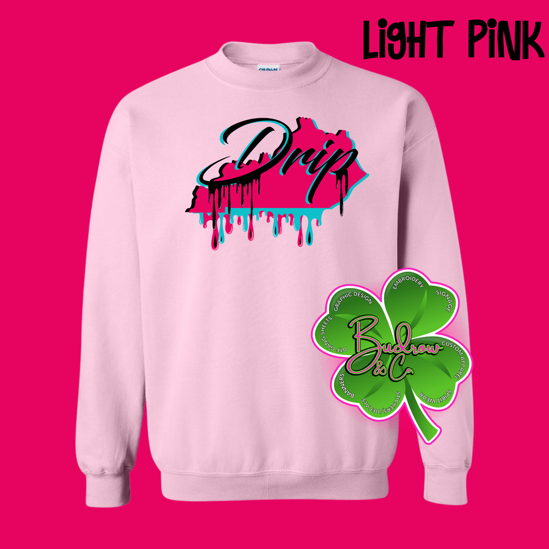 Drip Logo - Light Pink