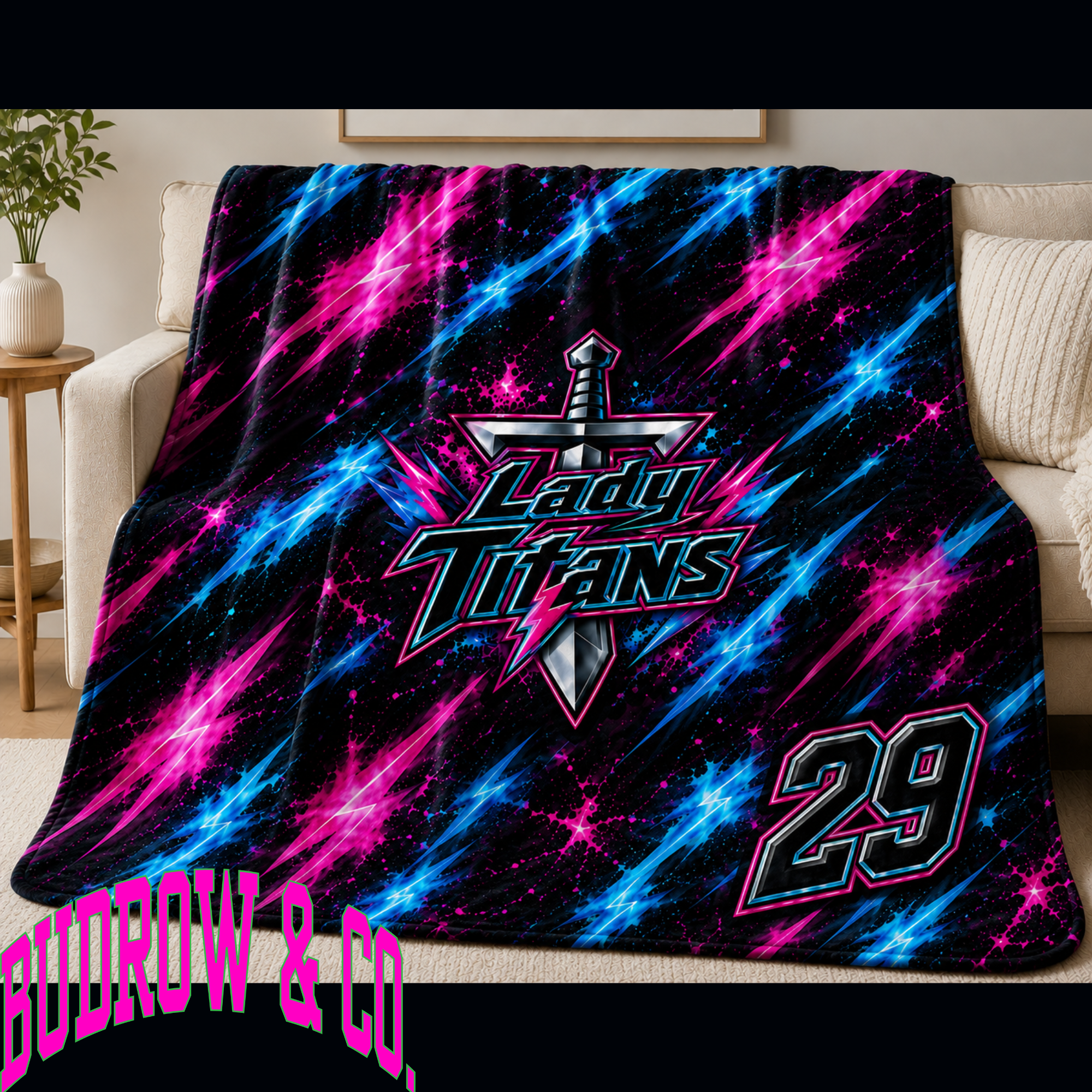 Lady Titans Blanket - (Personalized)