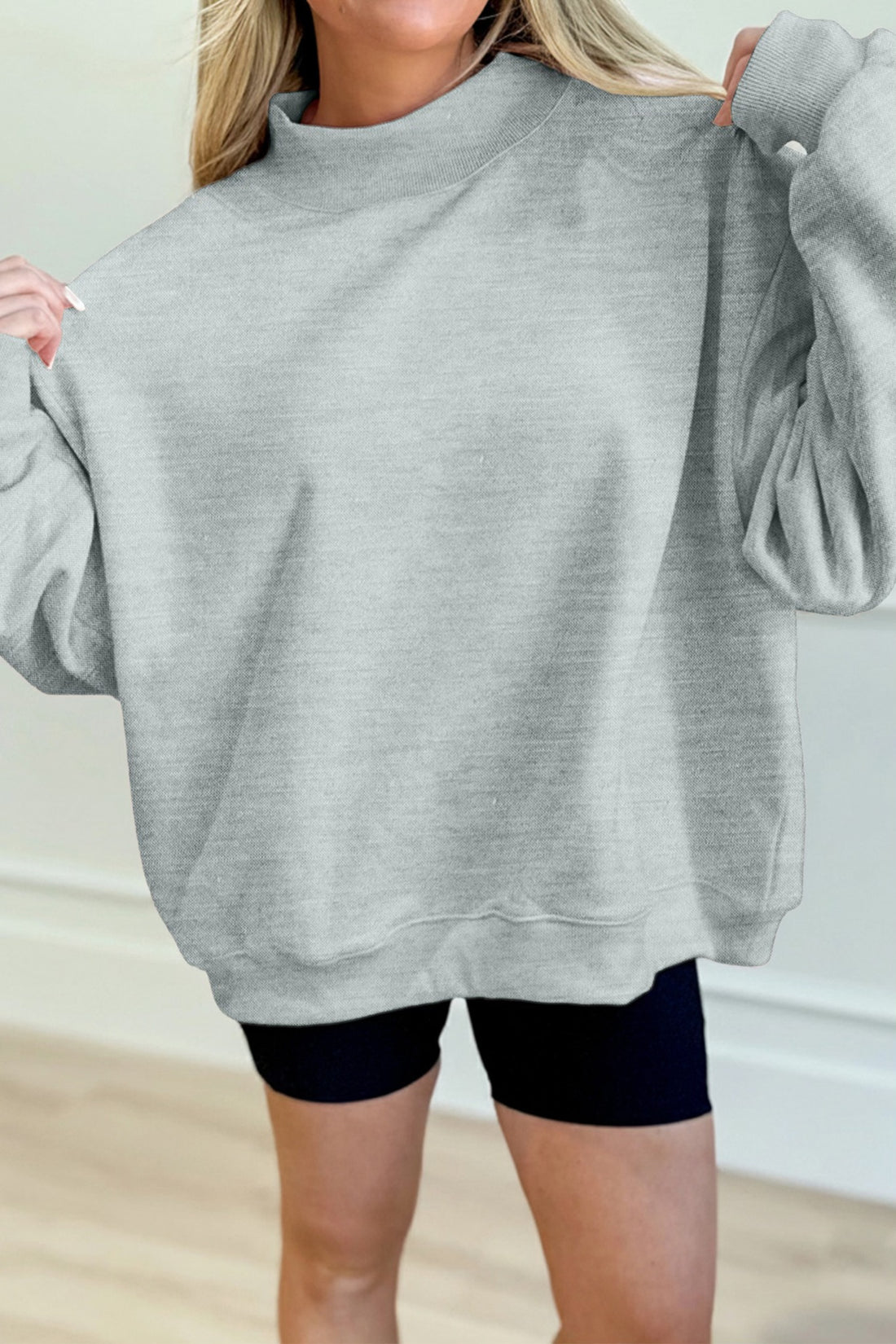 Gray Oversized Sweatshirt