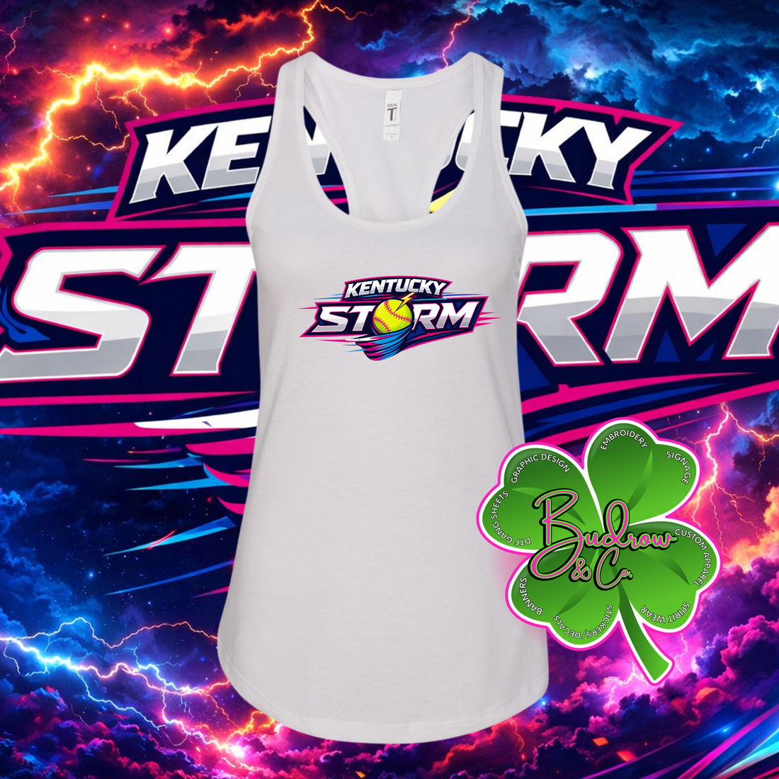 RacerBack Tank Kentucky Storm Logo