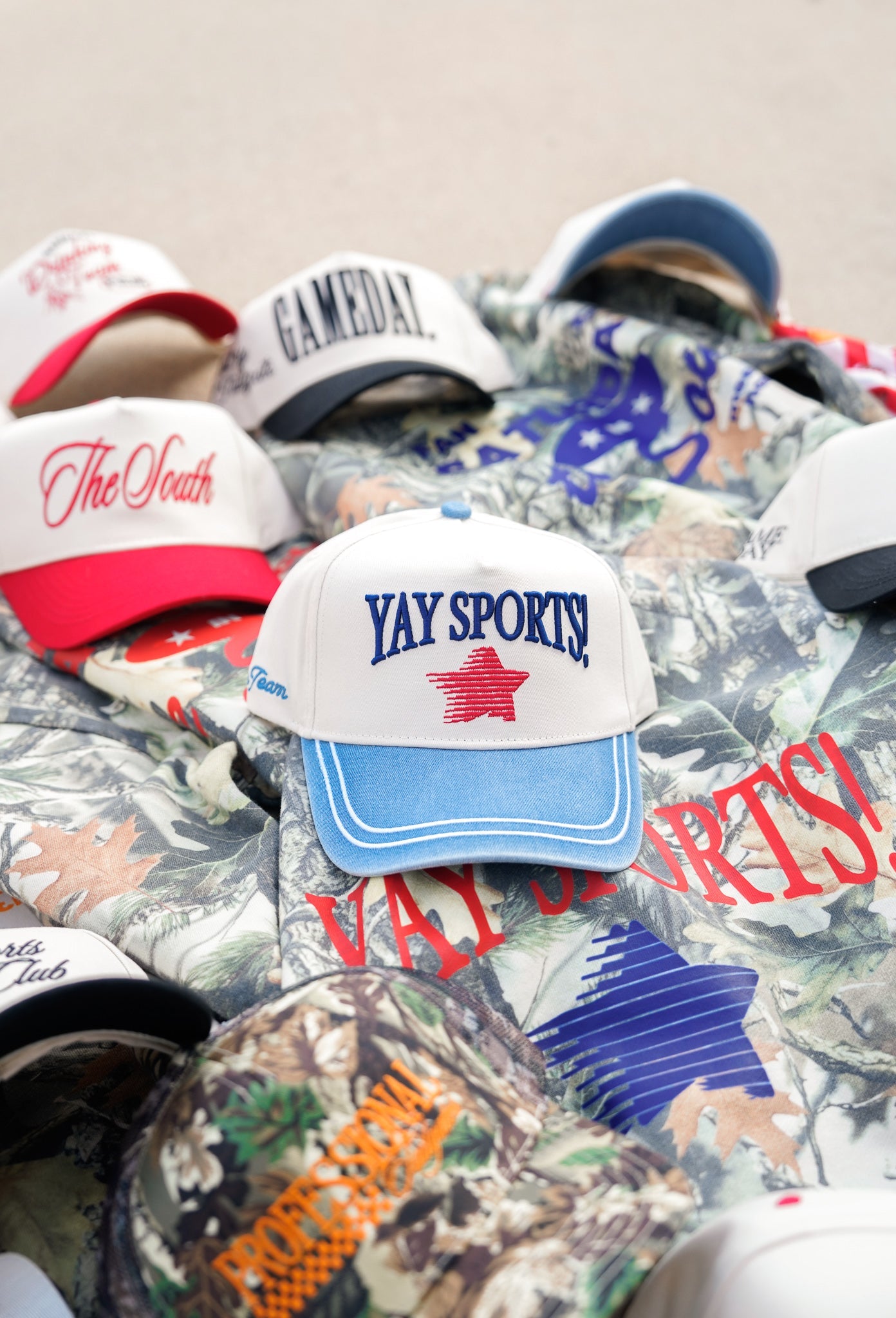 Yay Sports! - Denim Vintage Trucker Hat