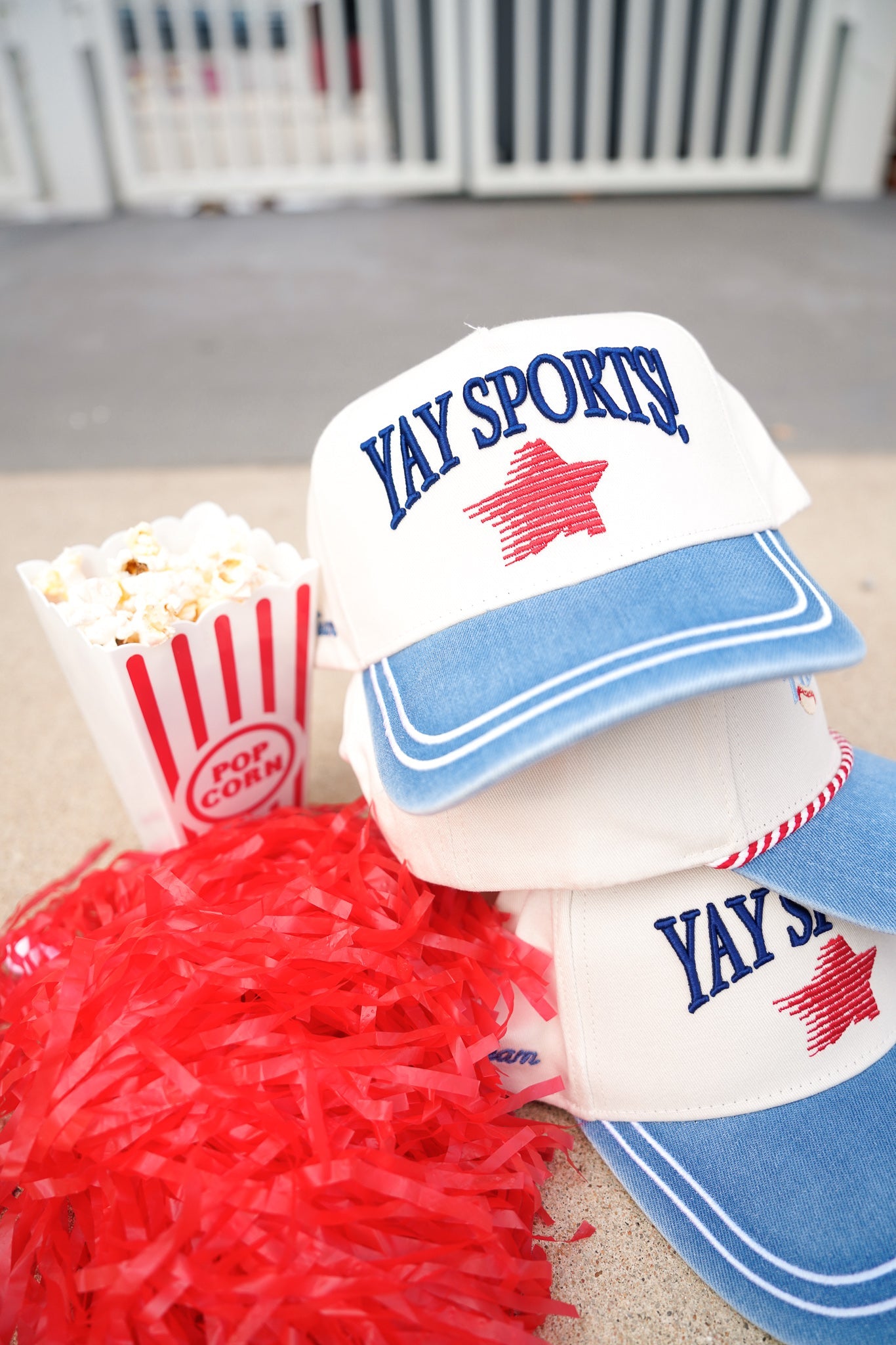 Yay Sports! - Denim Vintage Trucker Hat