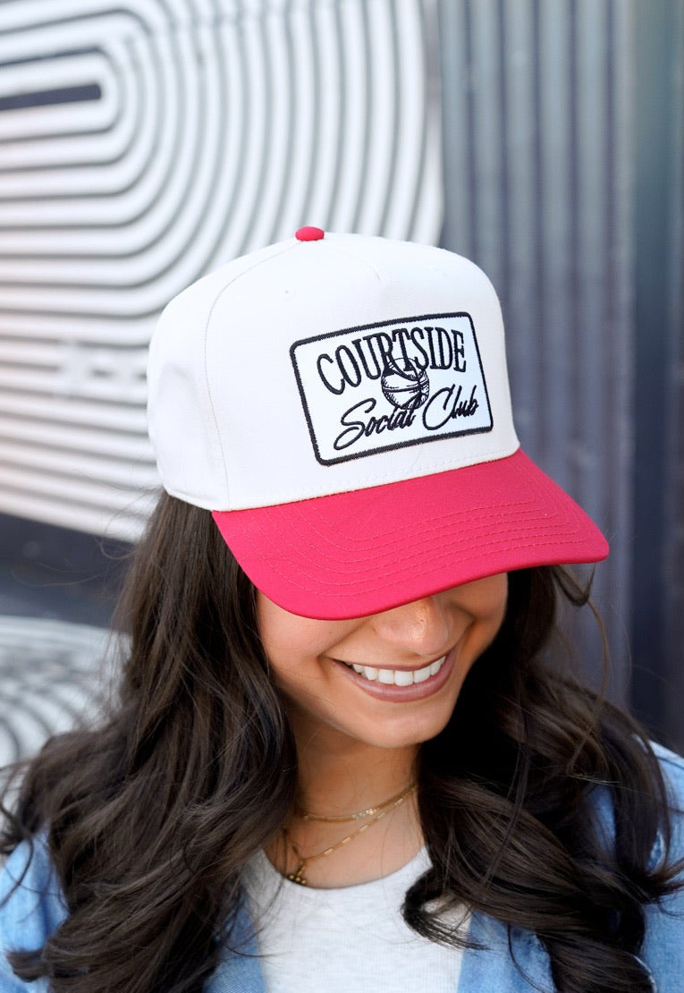 Courtside Social Club - Red Vintage Trucker Hat
