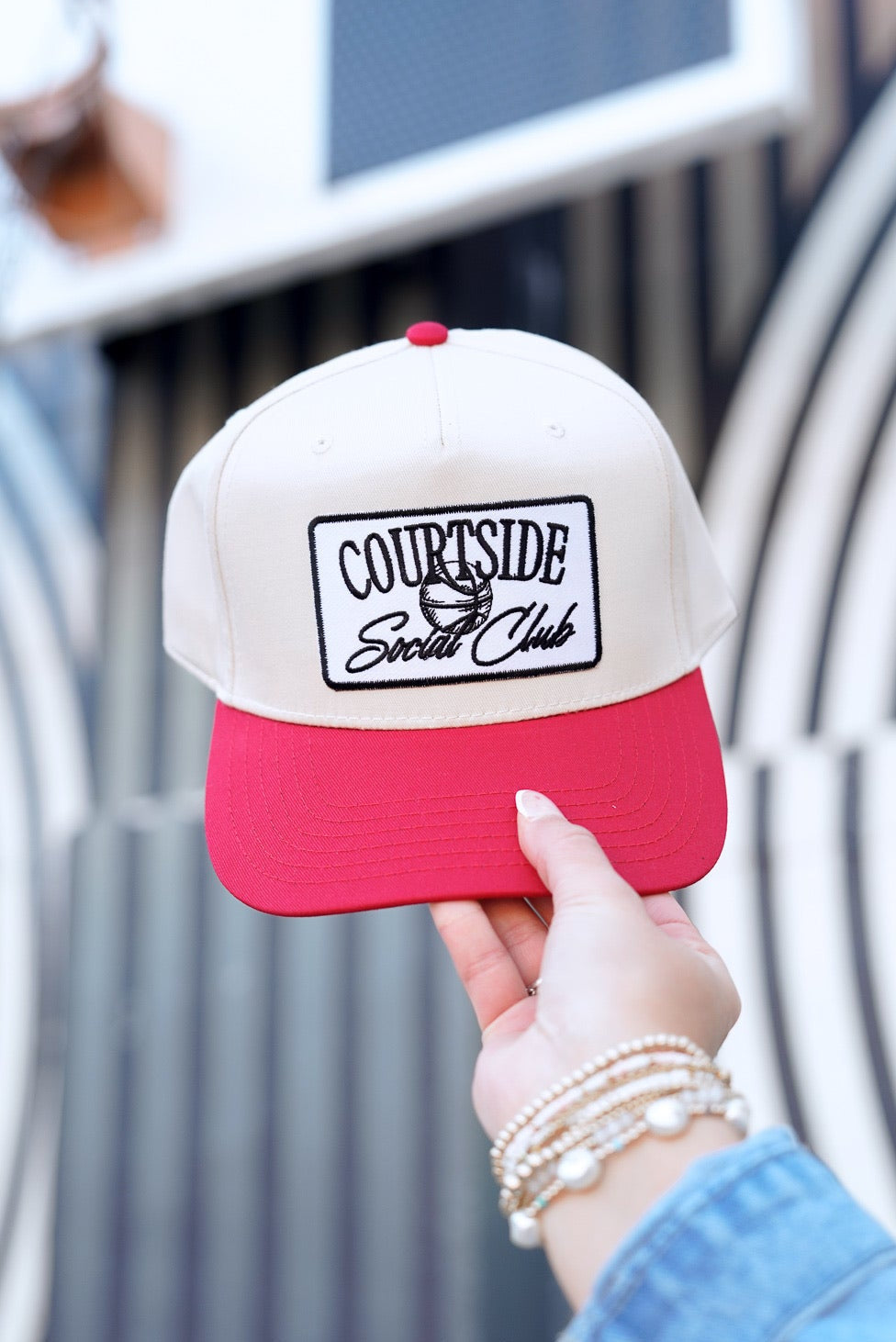 Courtside Social Club - Red Vintage Trucker Hat