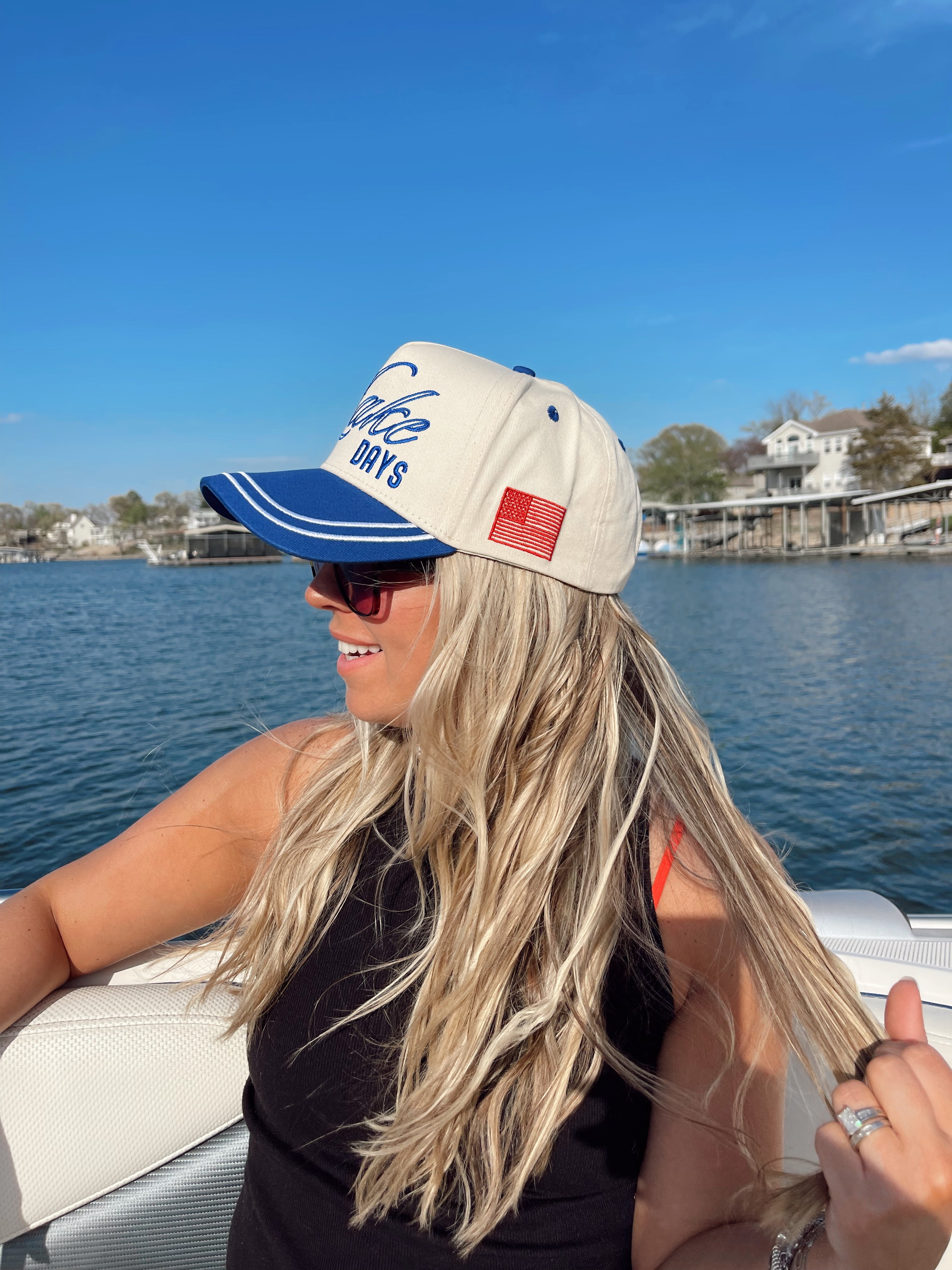 More Lake Days - Royal Blue Vintage Trucker Hat