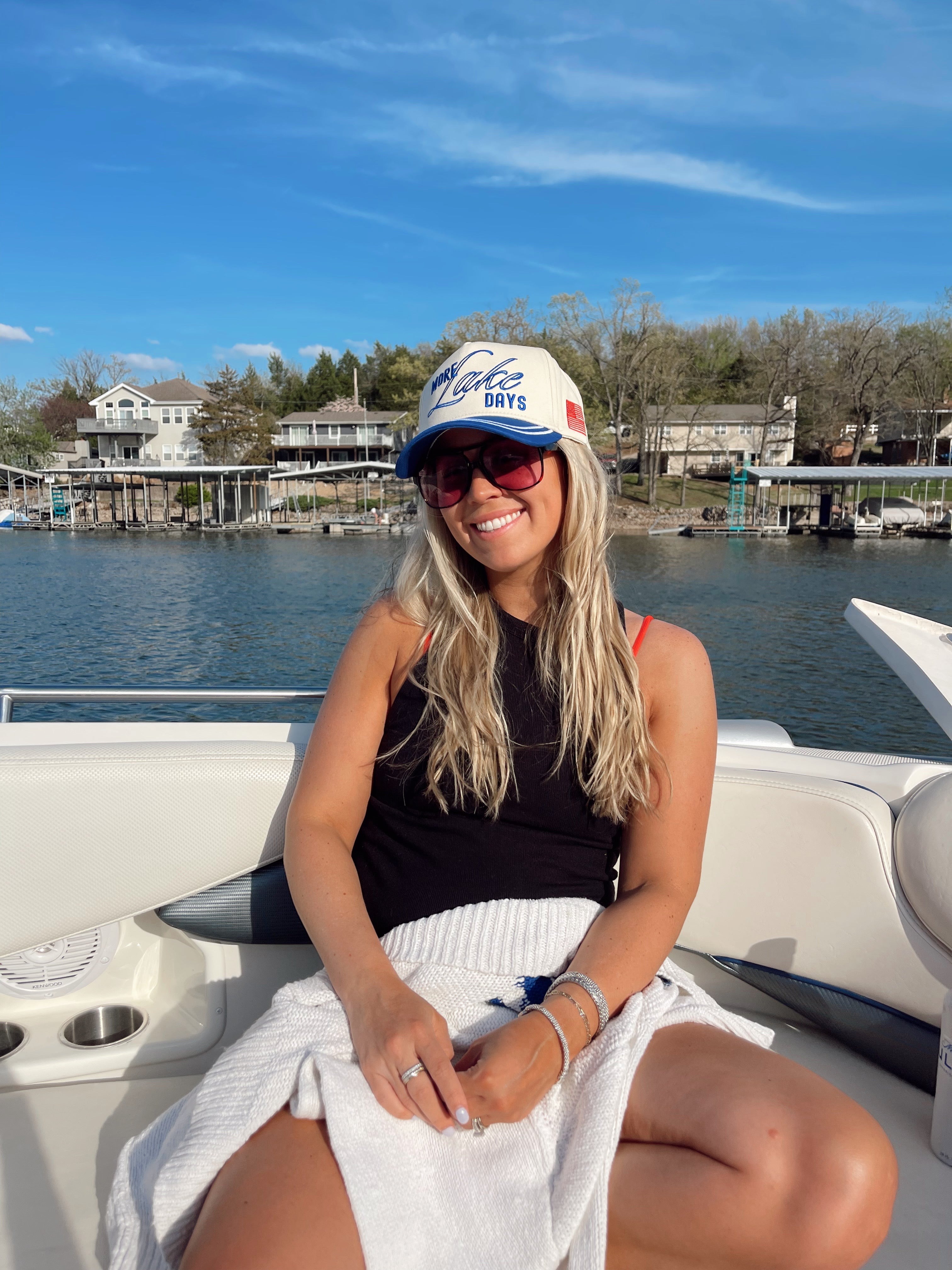 More Lake Days - Royal Blue Vintage Trucker Hat