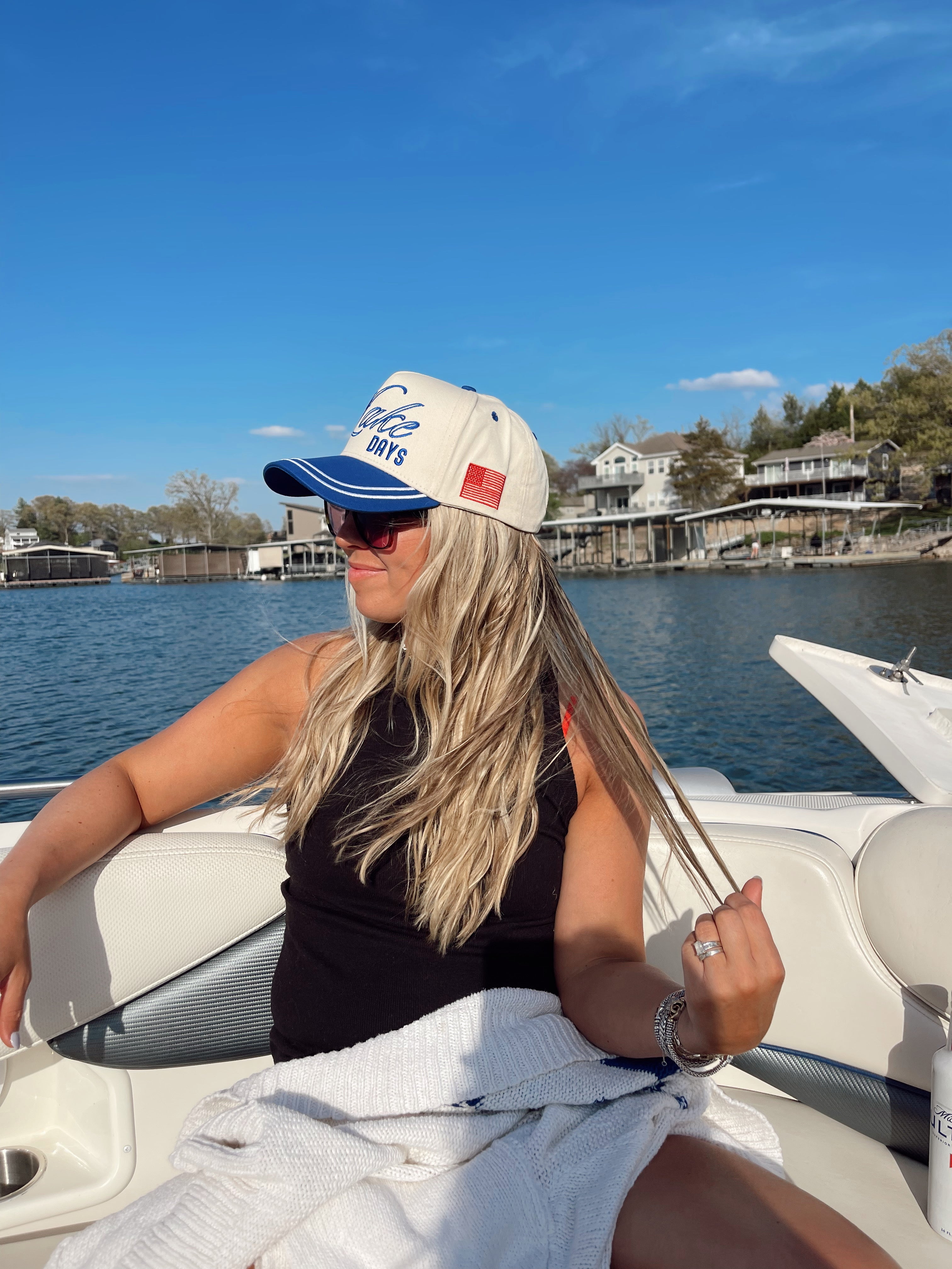 More Lake Days - Royal Blue Vintage Trucker Hat