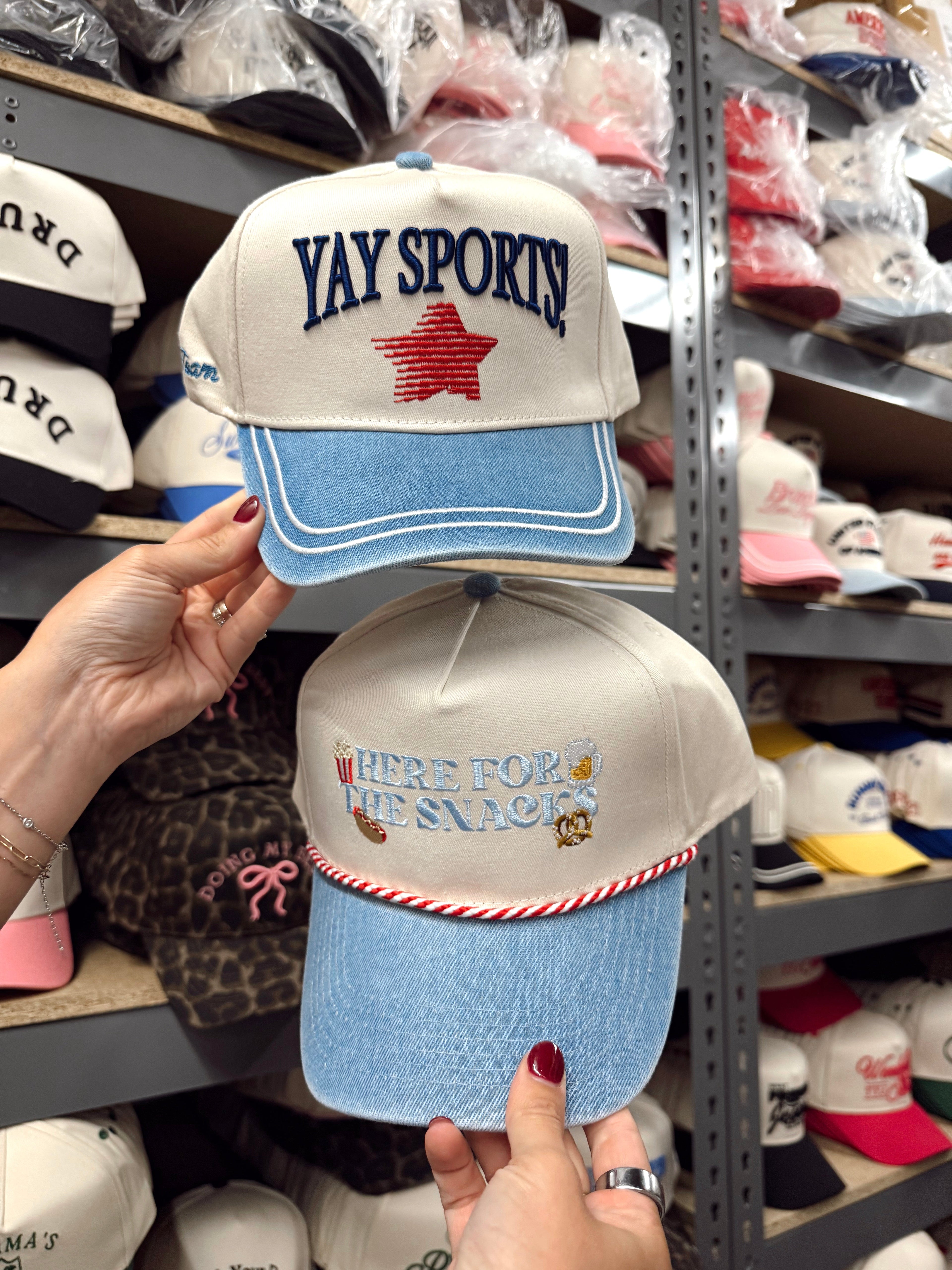 Yay Sports! - Denim Vintage Trucker Hat