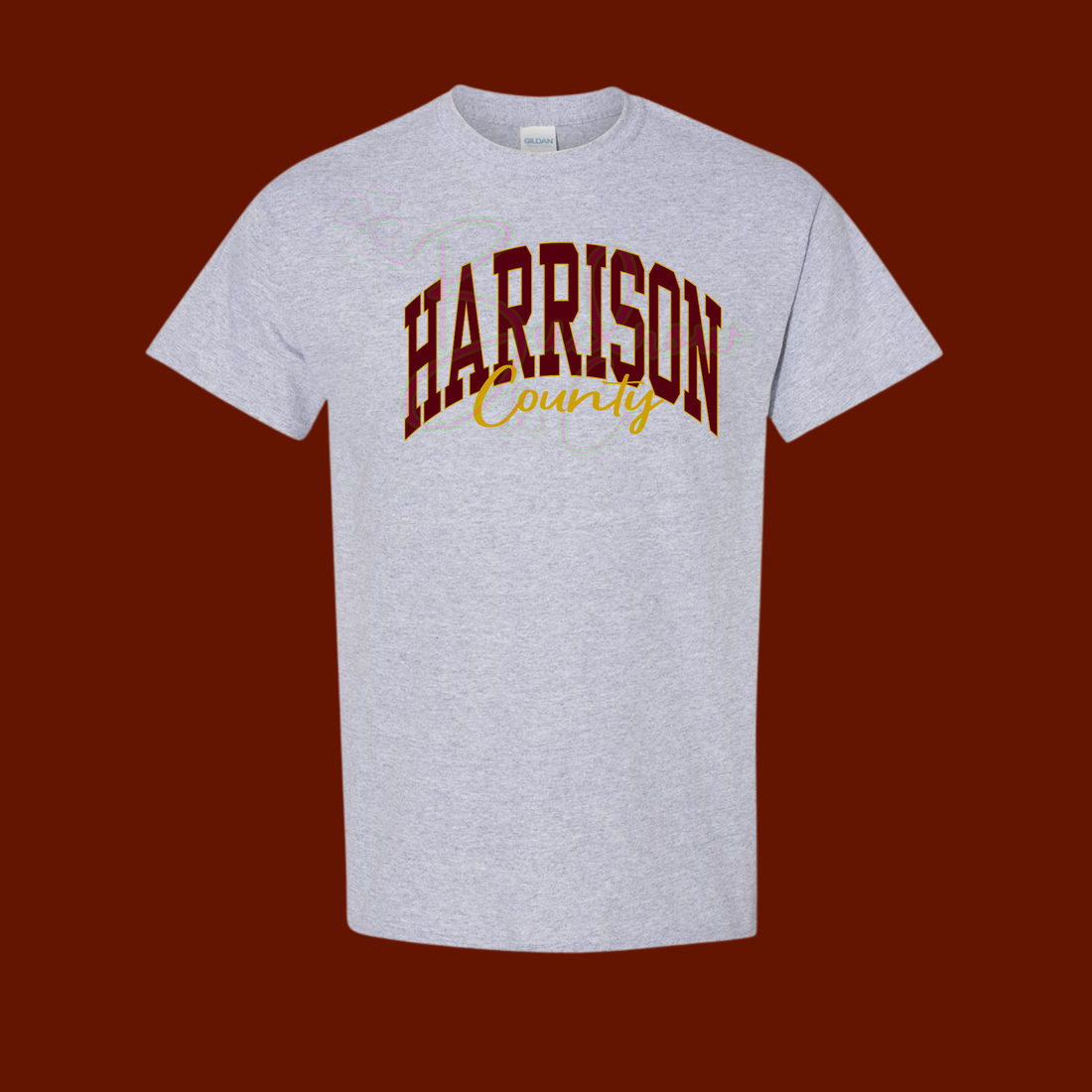 HARRISON COUNTY - FRONT & BACK - Personalized