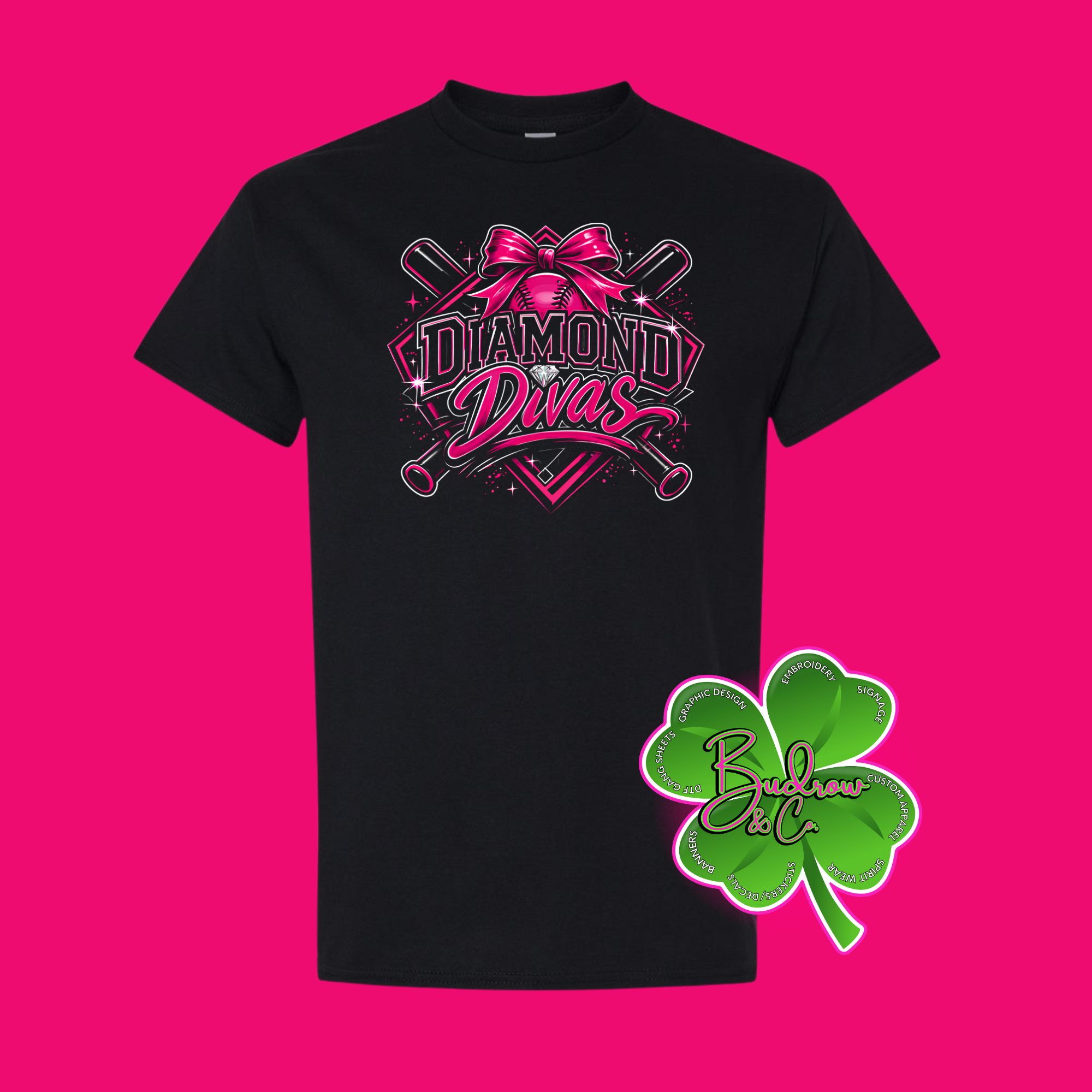 Diamond Divas 6-8 - Matching Parent Tee - Cotton Material