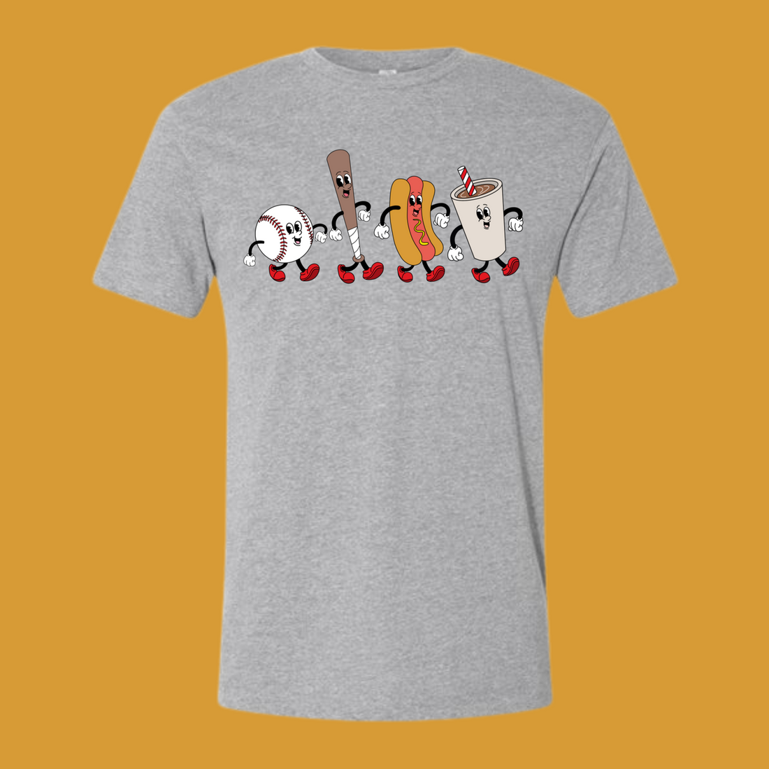 Cartoon Baseball Tee