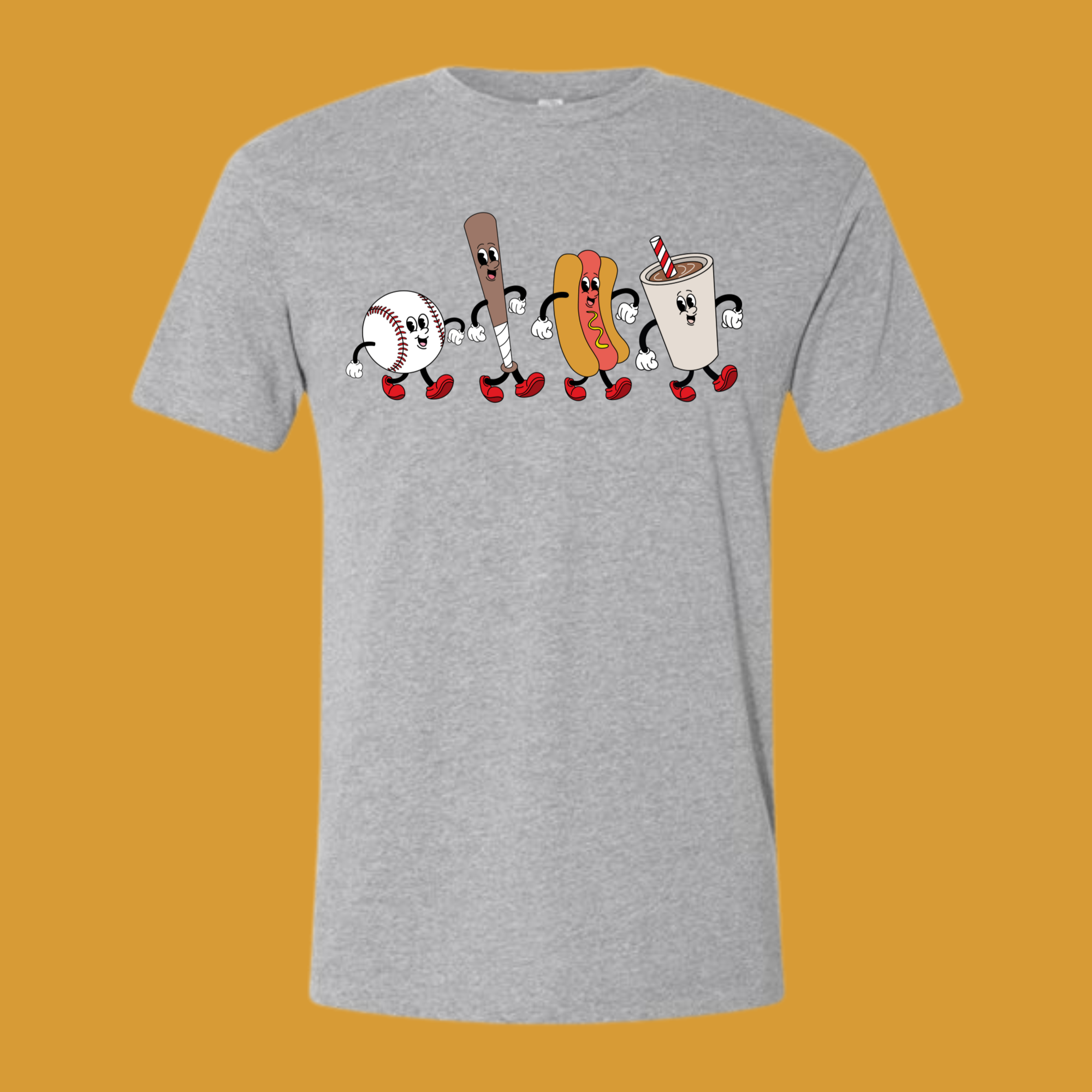 Cartoon Baseball Tee