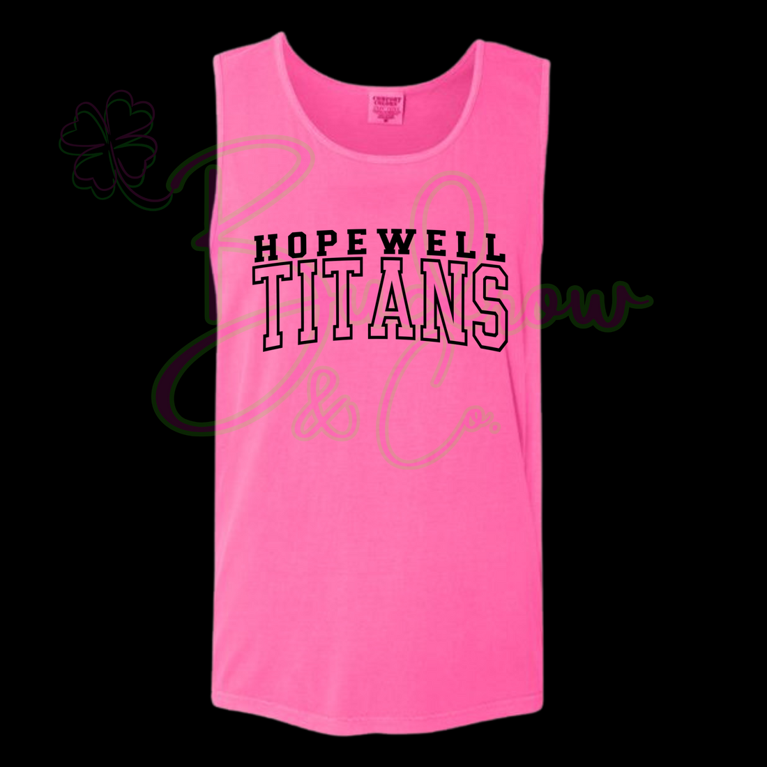 Hopewell Titans - Neon Pink Tank