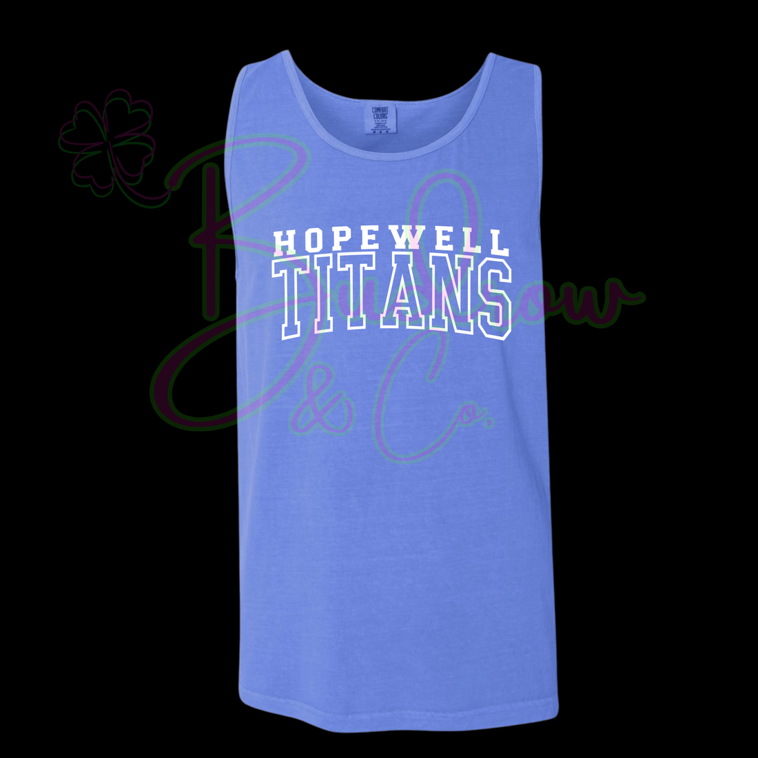 Hopewell Titans - Flo Blue Tank