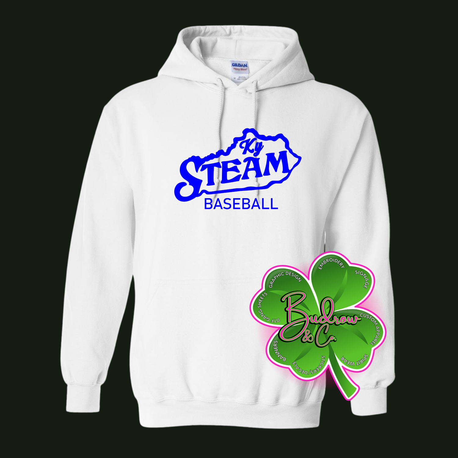 KY STEAM BASEBALL HOODED SWEATSHIRT