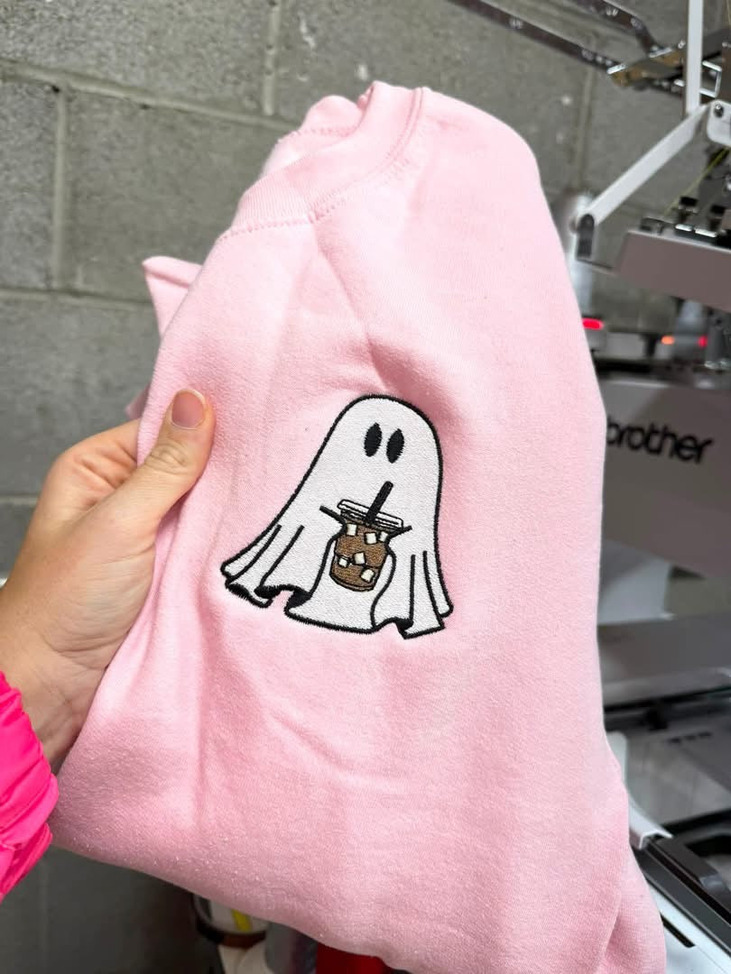 Ghost Embroidered Crew - (Personalized)