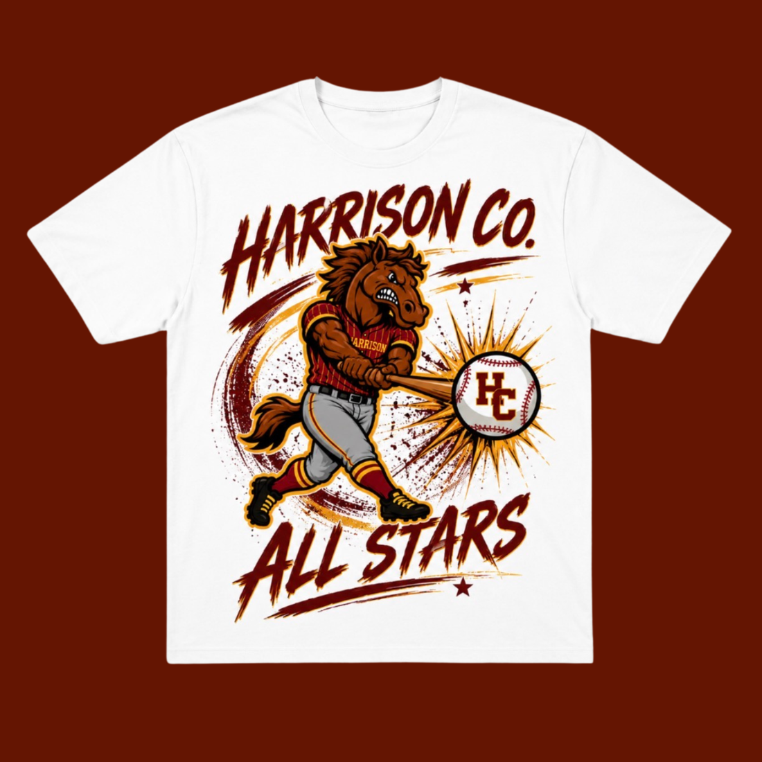 HC ALL STARS DESIGN ONE - FRONT &amp; BACK - Personalized