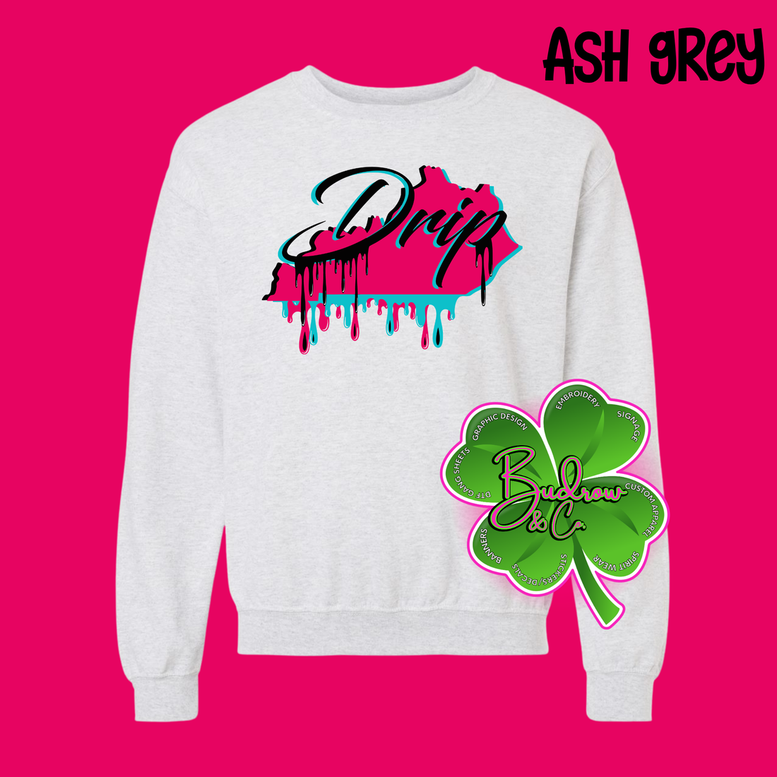 Drip Logo - Ash Grey