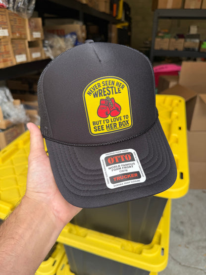 Love to See Her Box Trucker Hat