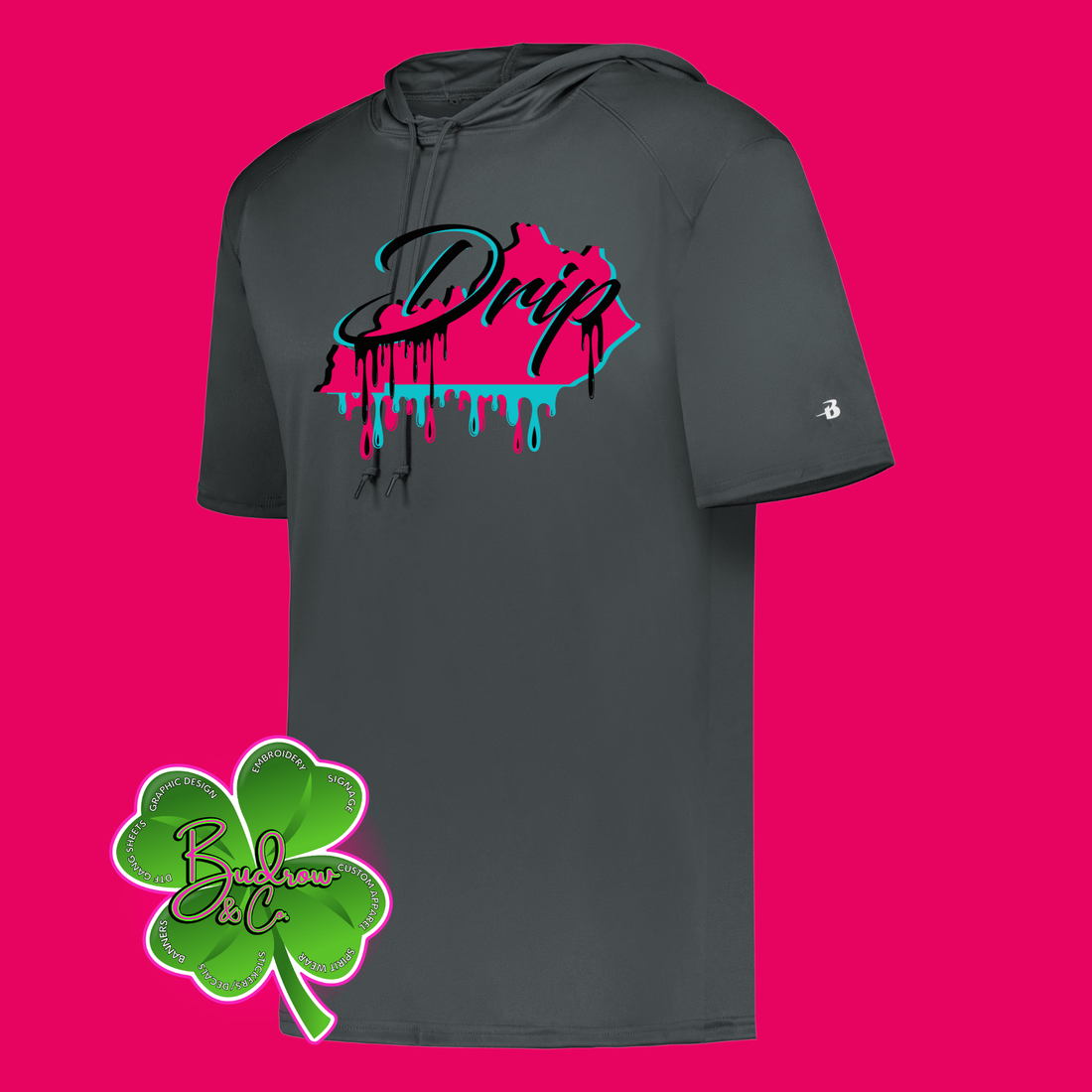 Short Sleeve Hooded Pullover - Kentucky Drip