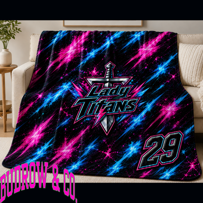 Lady Titans Blanket - (Personalized)