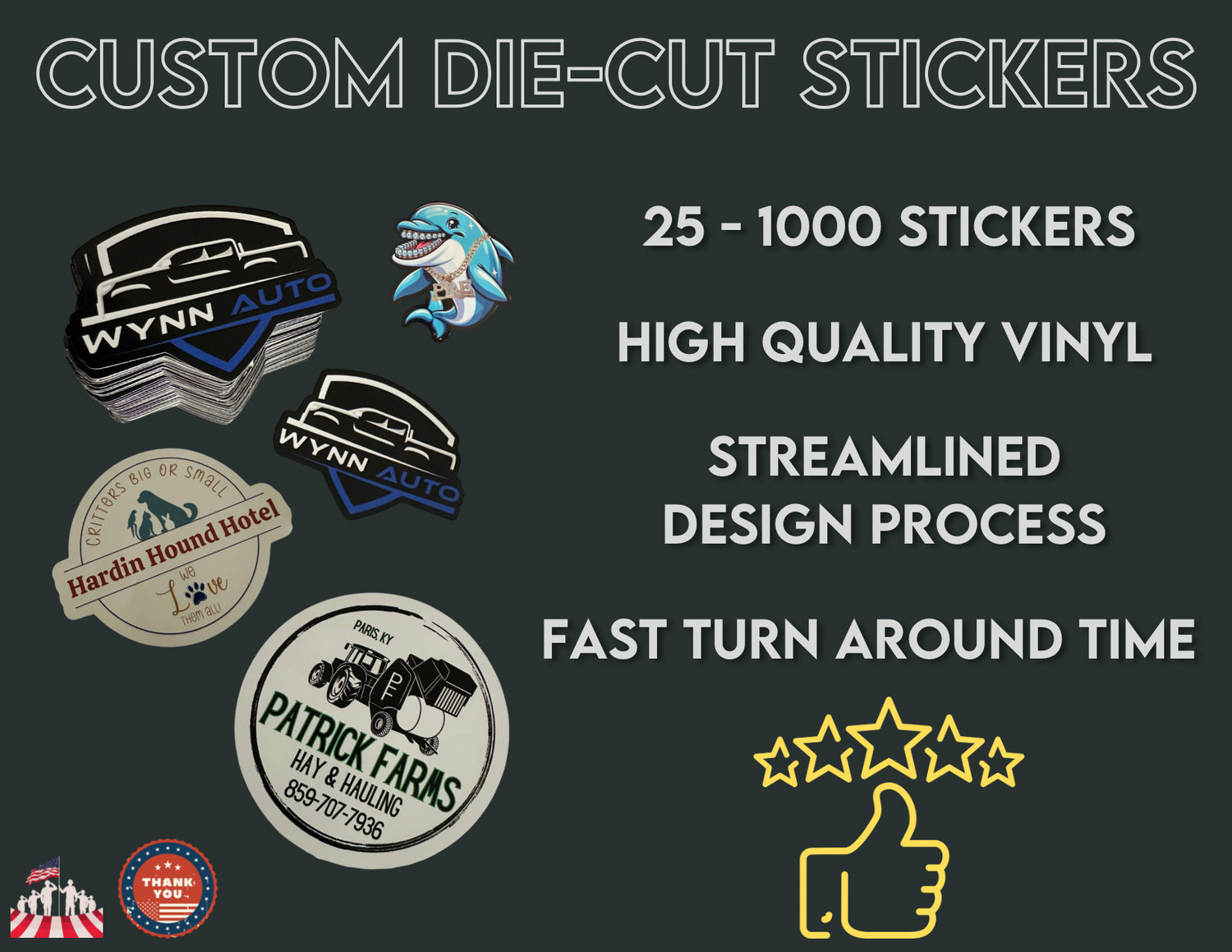 Custom Die Cut Stickers (Upload Your Design)