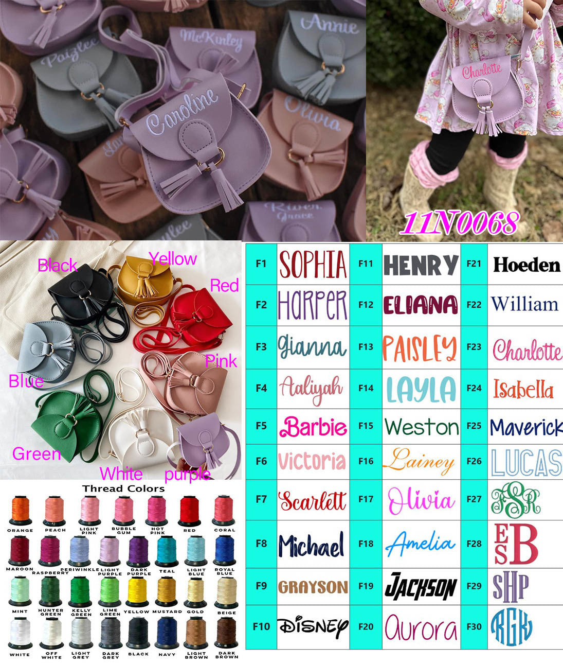 Mini Girls Purse - Personalized