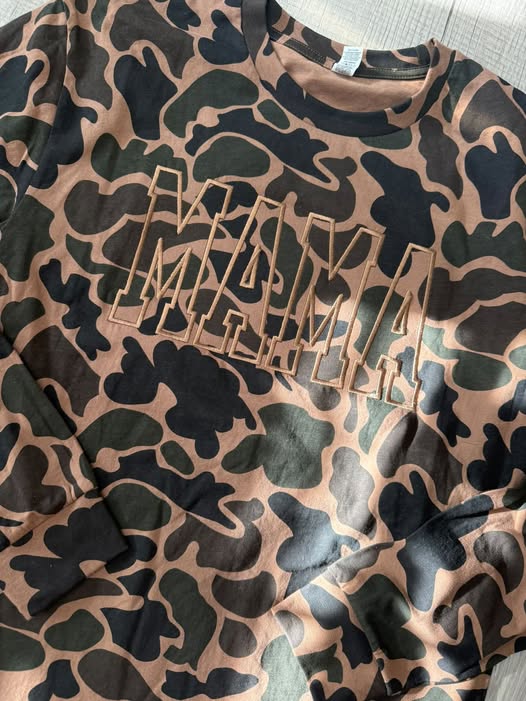 Duck Camo Long Sleeve - MAMA Embroidery