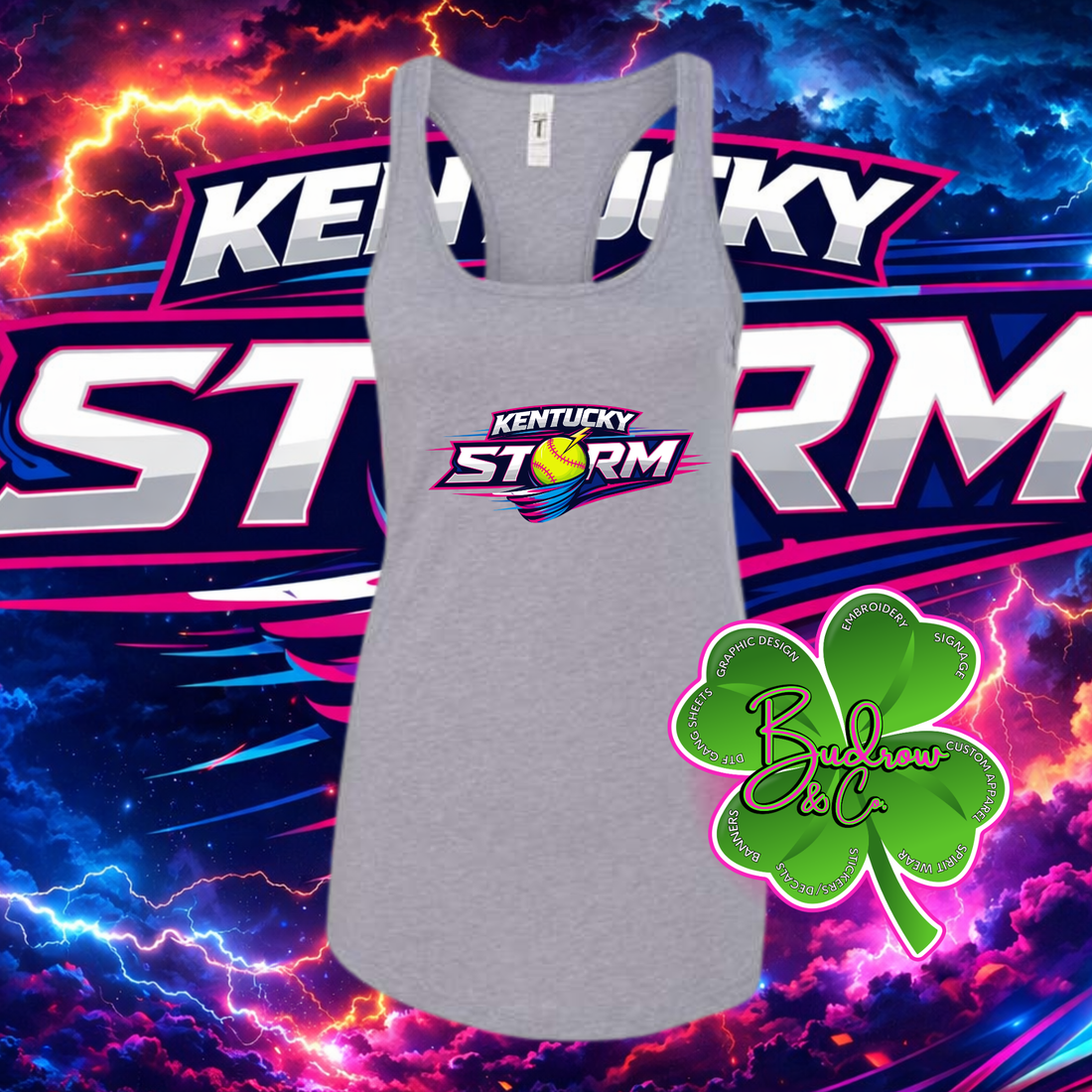 RacerBack Tank Kentucky Storm Logo