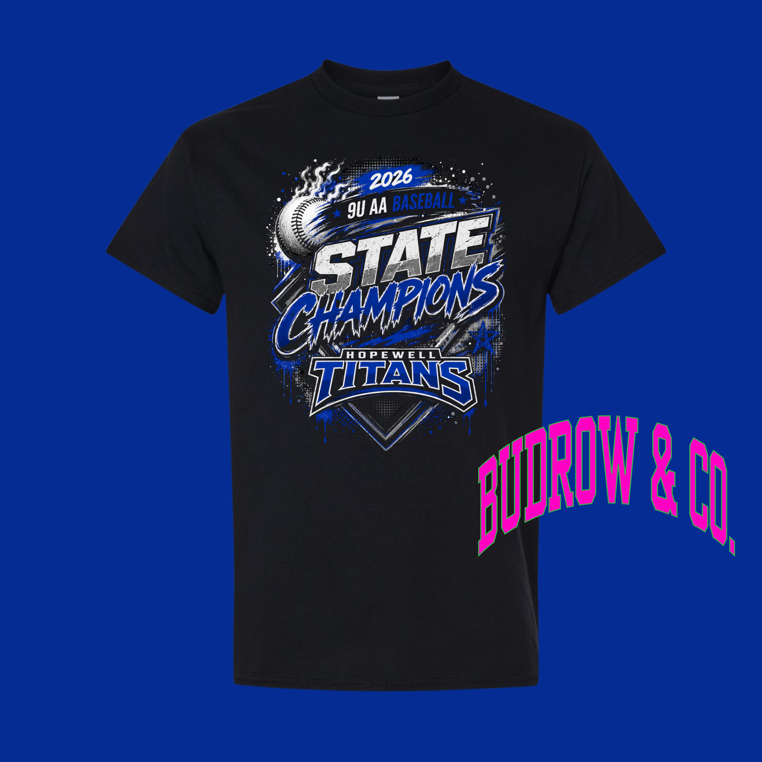 9U titans state champions tee 2