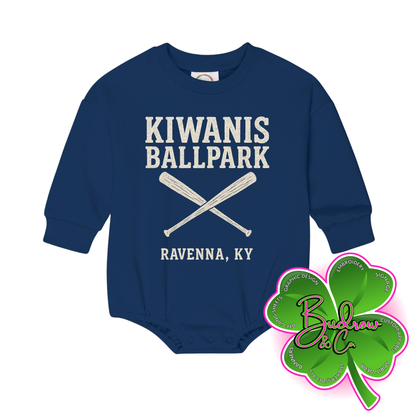 Kiwanis Ballpark Sweatshirt Bubble (Tan Text)