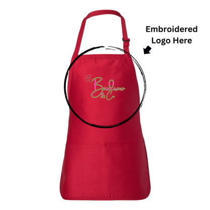 Custom Embroidered Aprons (Upload Your Design)