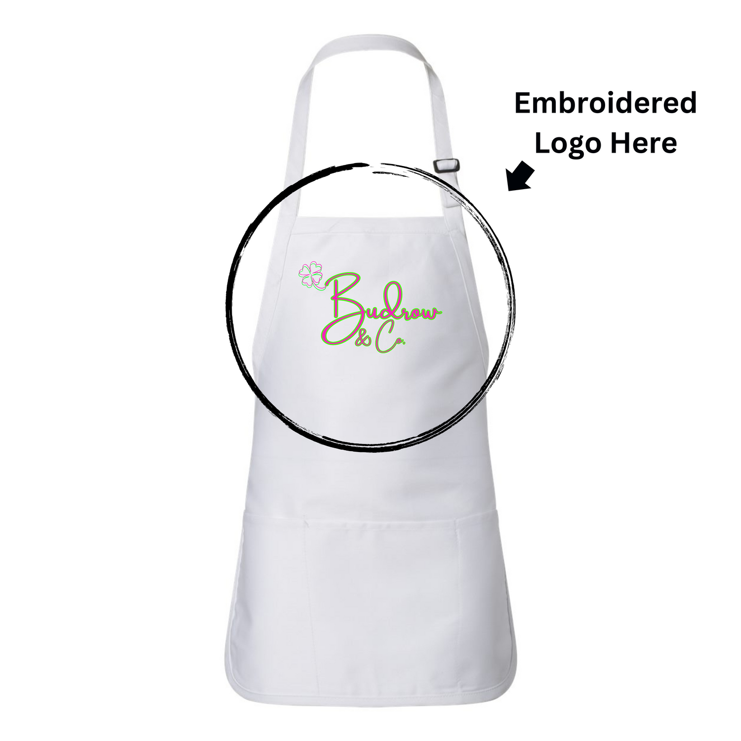 Custom Embroidered Aprons (Upload Your Design)