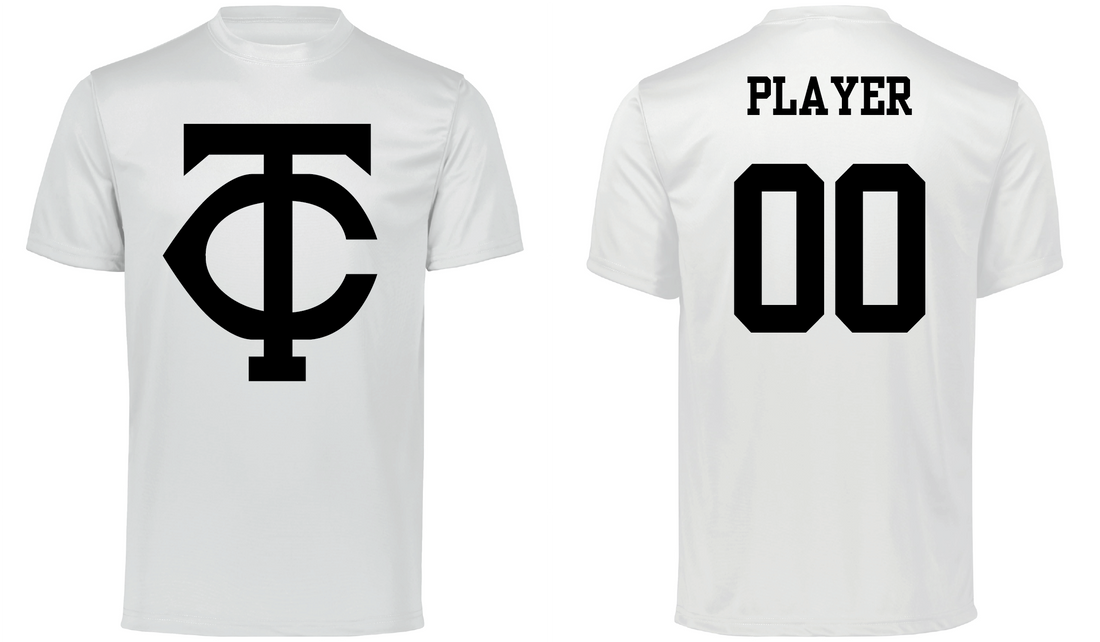 Twin City Elite Baseball Dry Fit Tee (White Jersey)