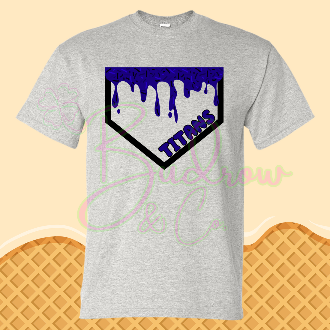 Baseball Plate Drip Tee