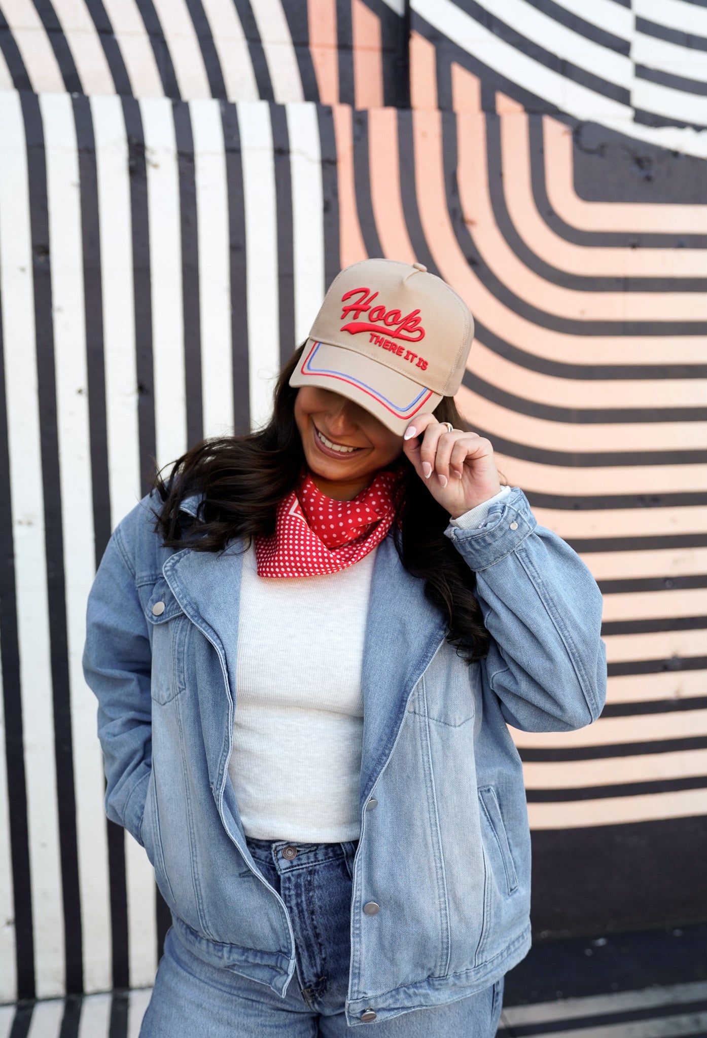 Hoop there it is - Tan Vintage Trucker Hat