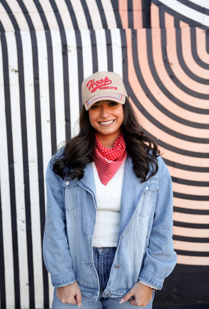 Hoop there it is - Tan Vintage Trucker Hat