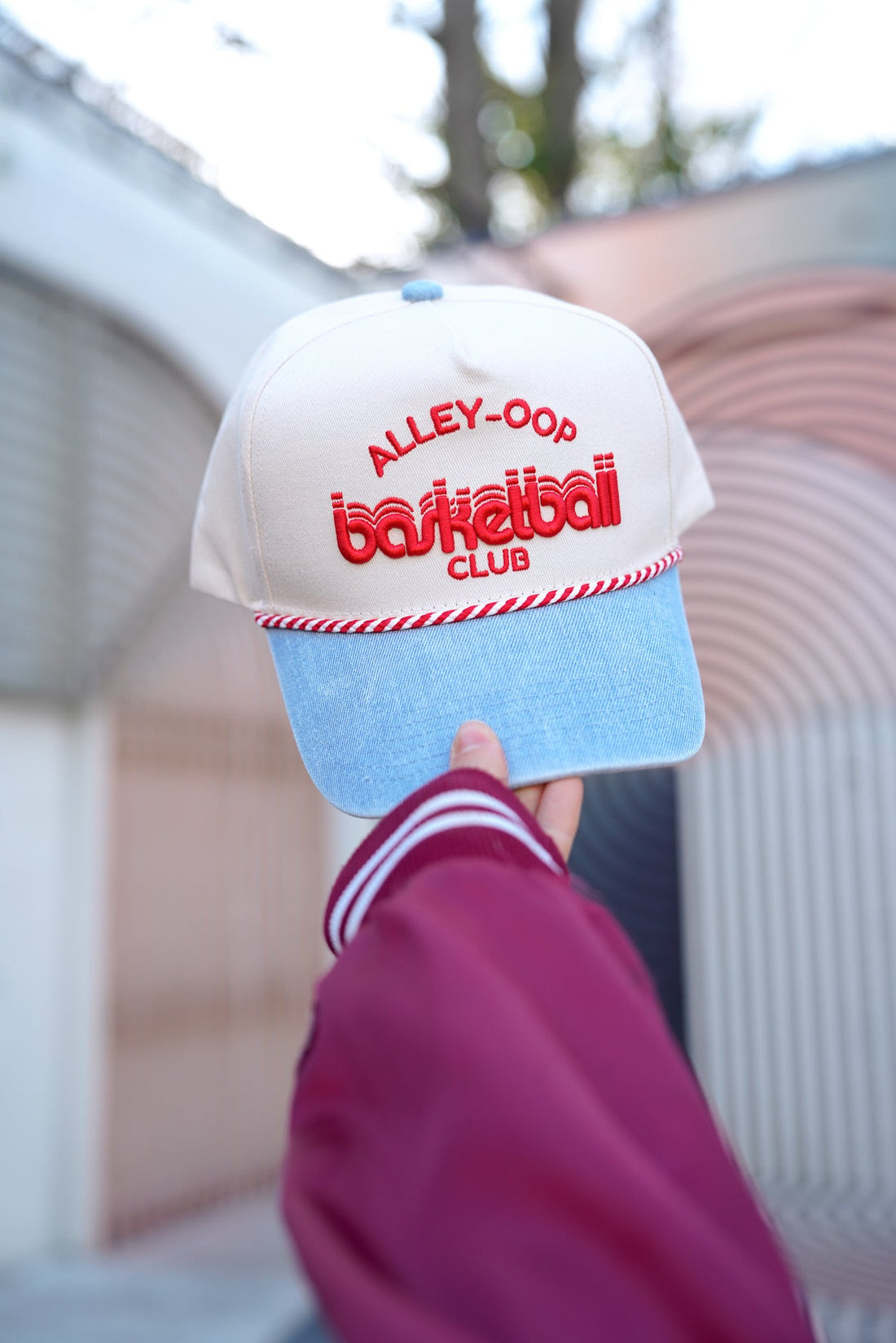 Alley Oop Basketball Club - Denim Vintage Trucker Hat