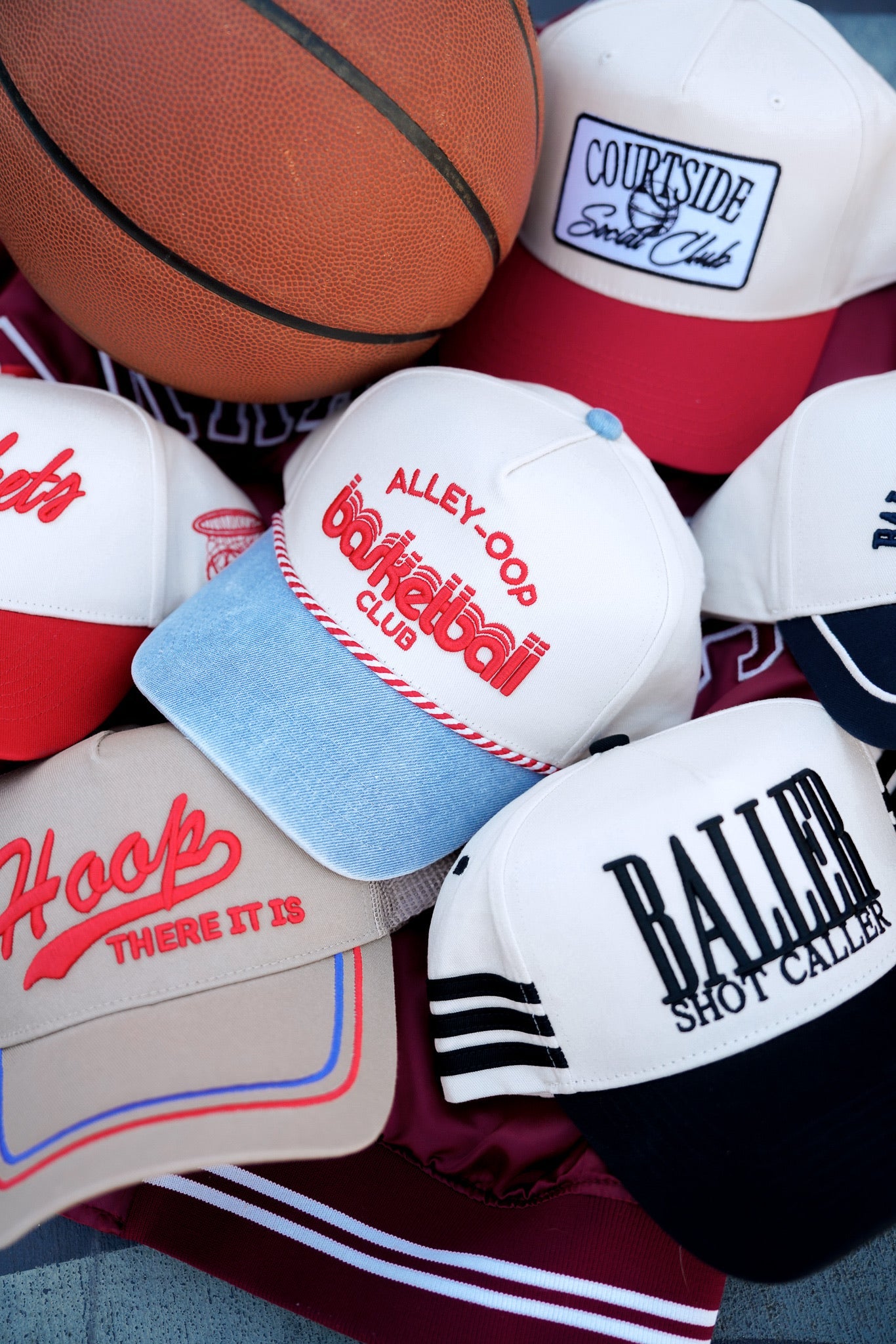 Alley Oop Basketball Club - Denim Vintage Trucker Hat
