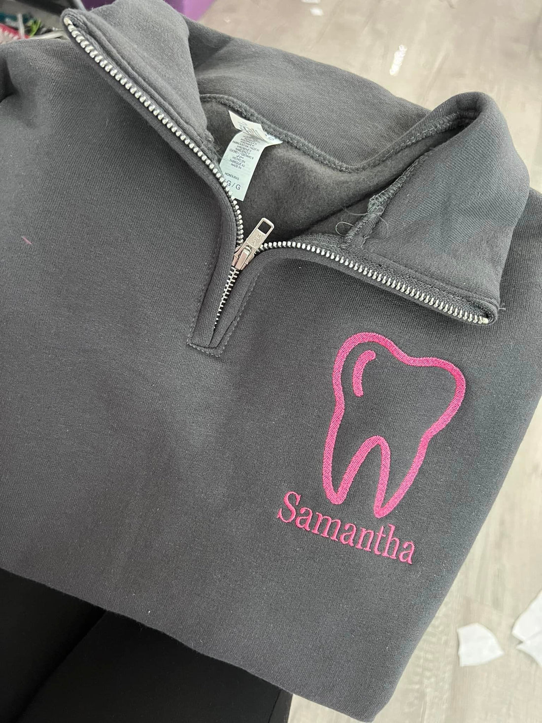 Dentist Profession Embroidered 1/4 Zip (Personalized)