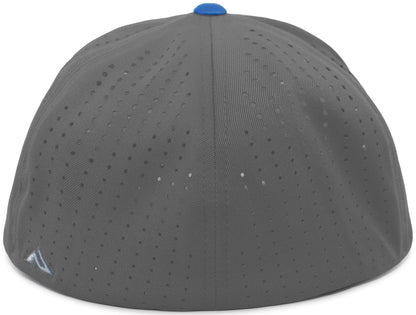Kentucky 3D Embroidered Flexfit Hat – Pacific Headwear ES474 | Graphite &amp; Royal Blue | Perforated F3 Performance Cap
