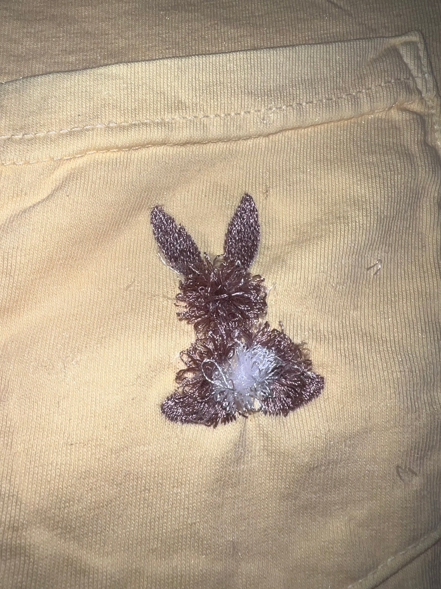 Fluffy Bunny Embroidered Tee