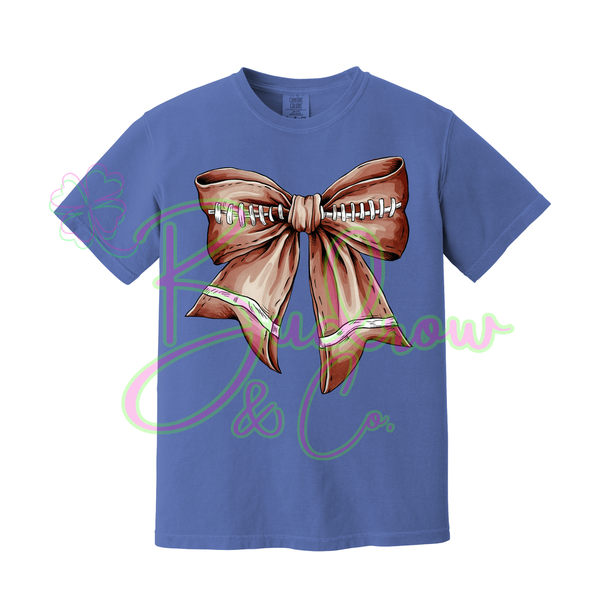 Football Bow Tee