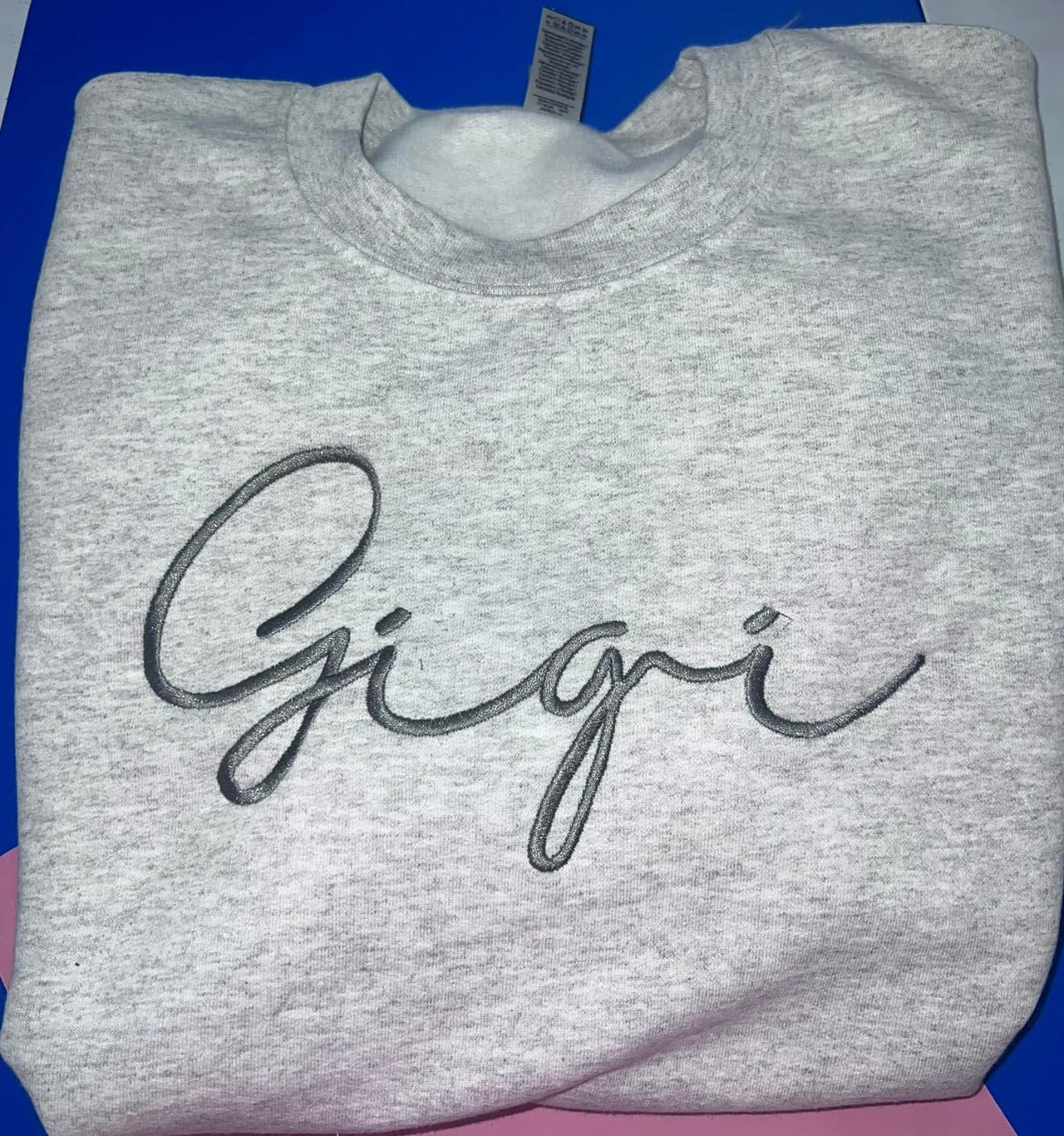 Custom Personalized Embroidered Name Sweatshirt | Mawmaw, Gigi, Grammy, Mom – Perfect Holiday Gift