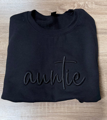 Personalized 3D Embroidered Sweatshirt | Custom Raised Stitch Name or Text