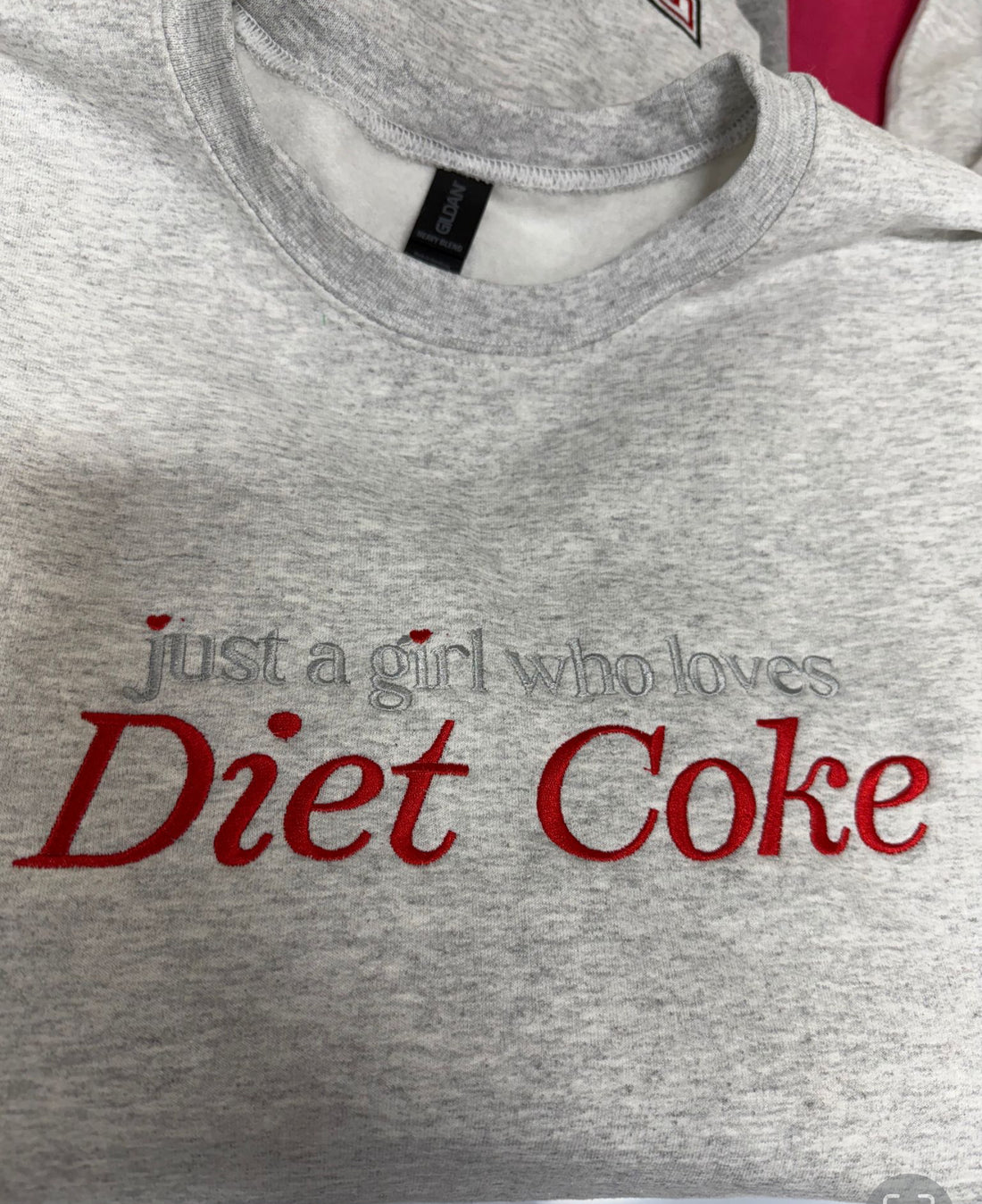 Just a Girl Who Loves [Your Drink] Custom Embroidered Sweatshirt or Hoodie – Personalized Gift for Coffee, Soda, or Energy Drink Lovers