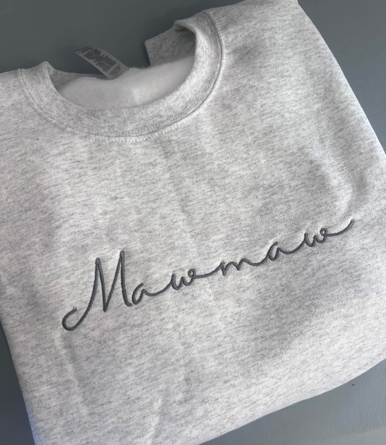 Custom Personalized Embroidered Name Sweatshirt | Mawmaw, Gigi, Grammy, Mom – Perfect Holiday Gift