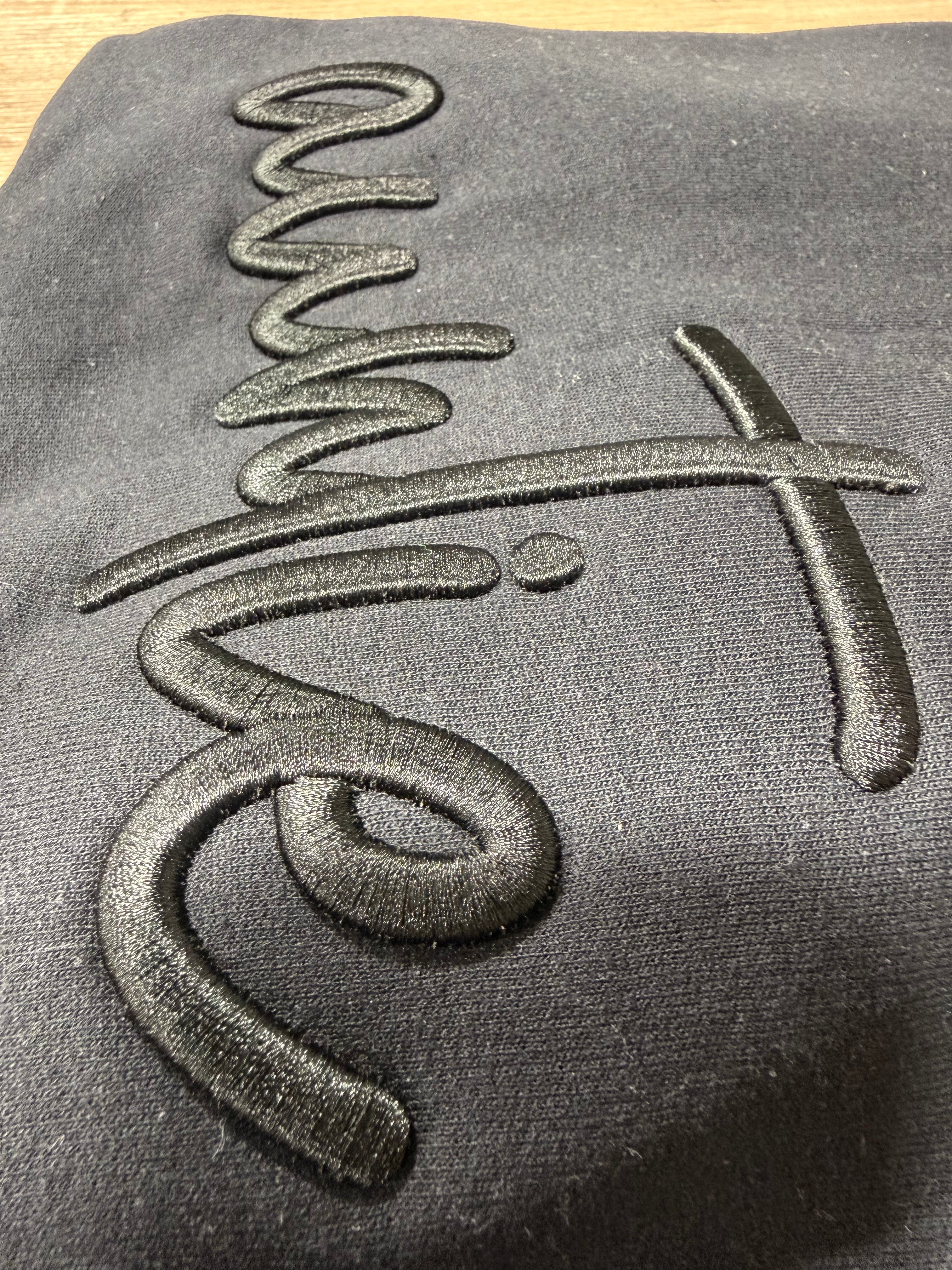 Personalized 3D Embroidered Sweatshirt | Custom Raised Stitch Name or Text